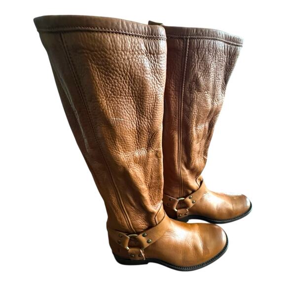 Frye Phillip Harness Tall Washed Leather Riding Boot 70511 Size 5.5 - Picture 3 of 13